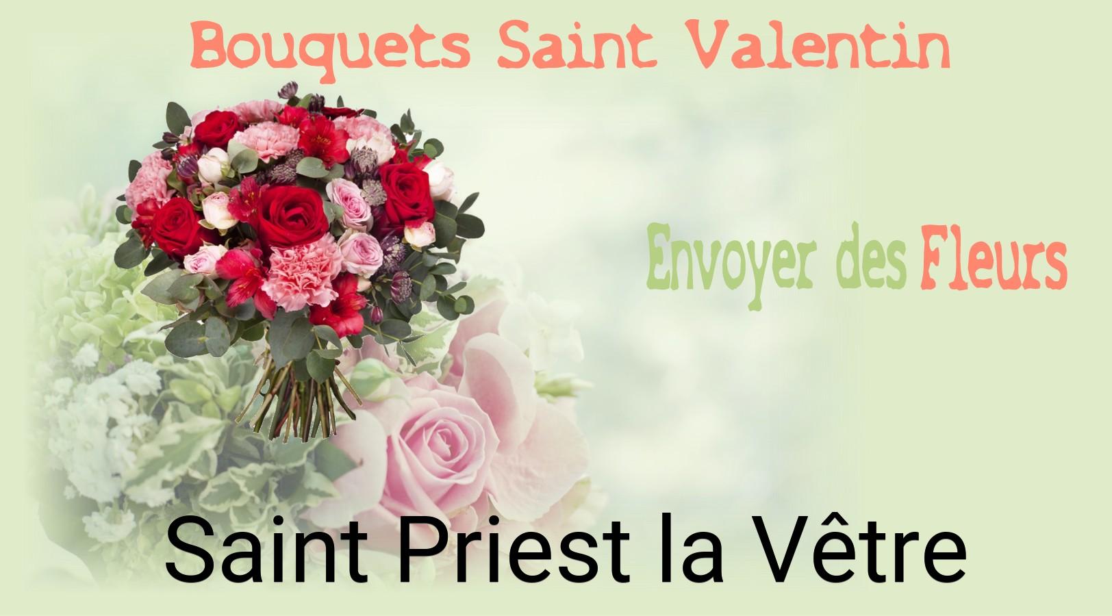 Roses de Saint-Valentin livrées à Saint-Priest-la-Vêtre